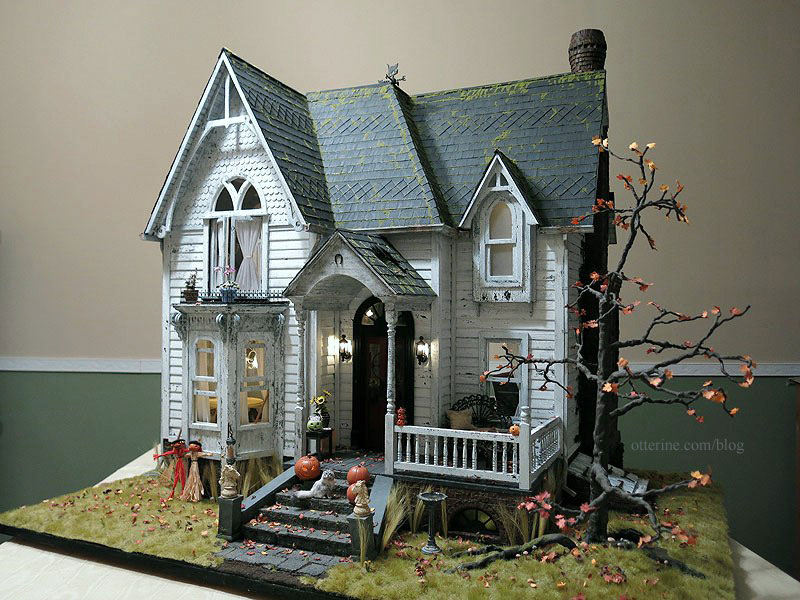 haunted house dollhouse kit